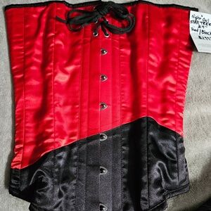 NWT Star Trek Corset Red/Black Small 24"